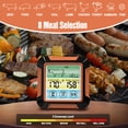 thumbnail image 2 of Digital Meat With Long Probe Upgraded Grill With LCD Screen Touch Control Backlight Alert Food Timer for Cooking Oven BBQ IPX7 Waterproof, 2 of 7