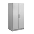 thumbnail image 1 of Prepac Elite 32 inch Wardrobe Cabinet, Light Gray, 1 of 9