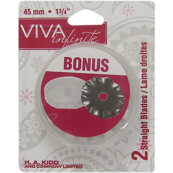 VIVA INFINITE Rotary Cutter Replacement Blades 45 mm (1.75 in), 3pcs