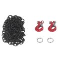 thumbnail image 1 of RC Trailer Chain, Replacement RC Tow Hook Decoration Aluminum Alloy Upgrade Part  For Outdoor Game Red,Blue,Black, 1 of 8