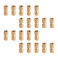 thumbnail image 1 of Wekity Écrous Moletés Filetage Femelle M5x7mm, 100 Pcs OD Laiton Fileté Insert Écrous d'Injection Joint Soudé Hydraulique Assortiment Kit pour Impression 3D Moulage par Injection-0621, 1 of 5