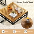 thumbnail image 4 of Gymax Set Of 4 Outdoor Sectional Sofa L-Shaped Metal Conversation Set w/ Cushions, 4 of 5