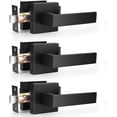thumbnail image 1 of Matte Passage Door Levers Square Hall Closet Door Handles Heavy Duty Interior NonLocking Lever Sets Reversible for Right/Left Handed Door, 1 of 8