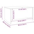 thumbnail image 4 of vidaXL Coffee Table Concrete Grey 80x55.5x41.5 cm Engineered Wood, 4 of 5