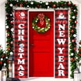 thumbnail image 2 of 1 Pair Christmas Couplets Eye-Catching Clear Pattern Door Hanging Banner Couplets for Home Festive Decorations, 2 of 9