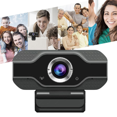 thumbnail image 3 of 1080p USB Webcam Webcam with Microphone PC Camera 60fps HD Full Camera Webcam for Computer Real-Time Video Conference,1 x Camera,Black, 3 of 6