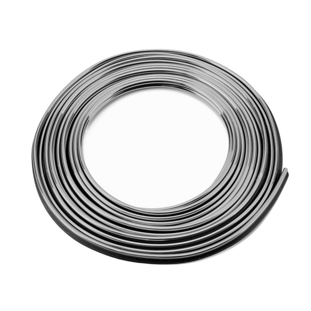 stanreset 5M Line Car Interior Decor Strip Red Point Edge Gap Door Panel Accessories TrimM silver 1Set