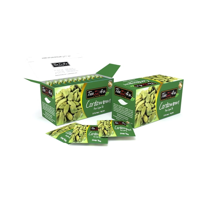 Tea4U Cardamom Black Tea Bags - Original Ceylon Tea