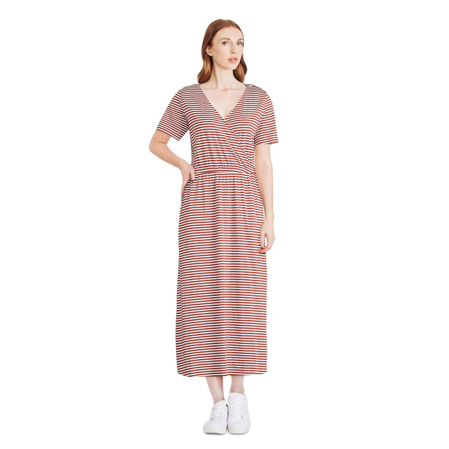 George Women's Wrap Front Midi Dress