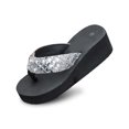 thumbnail image 1 of Women's Summer Fashion Clip Toe Solid Color Sequined Beach Slippers, 1 of 6