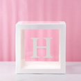 thumbnail image 2 of 26 Letters DIY Party Decoration White Transparent Balloons Wedding Confession Birthday Party Decoration Scene Layout Balloons, 2 of 4
