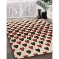 thumbnail image 3 of Ahgly Company Tapis de Zone Rond Lavable en Machine Intérieur Transitionnel Pêche Orange Profond, 3 Pieds Rond, 3 of 7