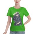 thumbnail image 1 of Women's Basic Short Sleeve T-Shirt Demon Slayer: Shitou Wuichiro, 1 of 6