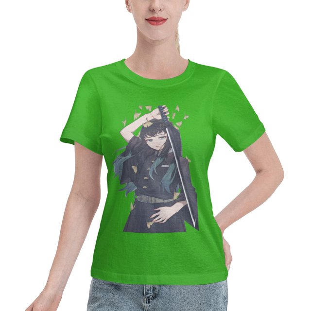 Women's Basic Short Sleeve T-Shirt Demon Slayer: Shitou Wuichiro