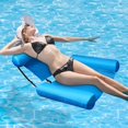 thumbnail image 4 of pitrice Lit Flottant Gonflable avec Dossier en Rangée, Durable et Portable, Chaise Longue de Loisirs Aquatiques, 4 of 7