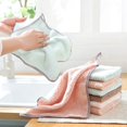 thumbnail image 1 of Oleegame 1PC Ten Dollar Items 1PCS Rag Dish Cloth Water Absorption Thickening Pot Washing Towel Table Home Kitchen Dishcloth Red, 1 of 9