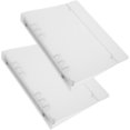 thumbnail image 4 of EeaseCA 2Pcs Notebook Binder Clear Binder Reusable Notebook Shell Office Binder Household Binder for Gift, 4 of 7