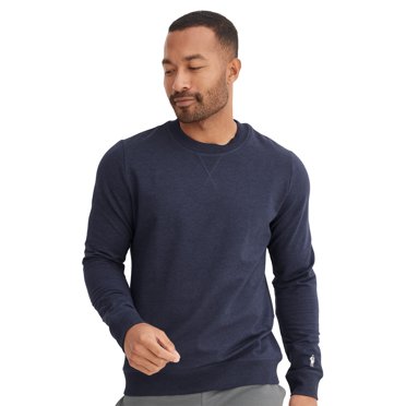 Jockey Men's Lightweight Cotton Blend Fleece Crew Sweatshirt