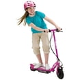 thumbnail image 4 of Razor Power Core E100 Electric Scooter with Hand Operated Front Brake, Pink, 4 of 10