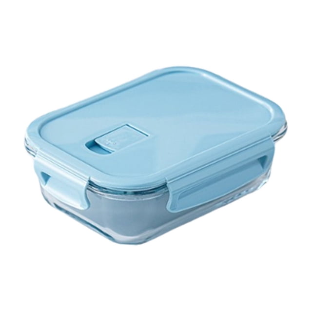 Kyusrd Glass Bento Box Can Be Microwave Oven Students Heated Lunch Box Office Fresh-keeping Box