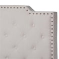 thumbnail image 4 of Baxton Studio Transitional Wood King Size Beige Button Tufted Panel Bed, 4 of 10
