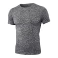 thumbnail image 2 of Gspmoly Mens Sweatshirt, Men'S Solid Color Drying Sport Train Short Sleeved Round Neck Shirts Summer Tops Holiday Deals, 2 of 3