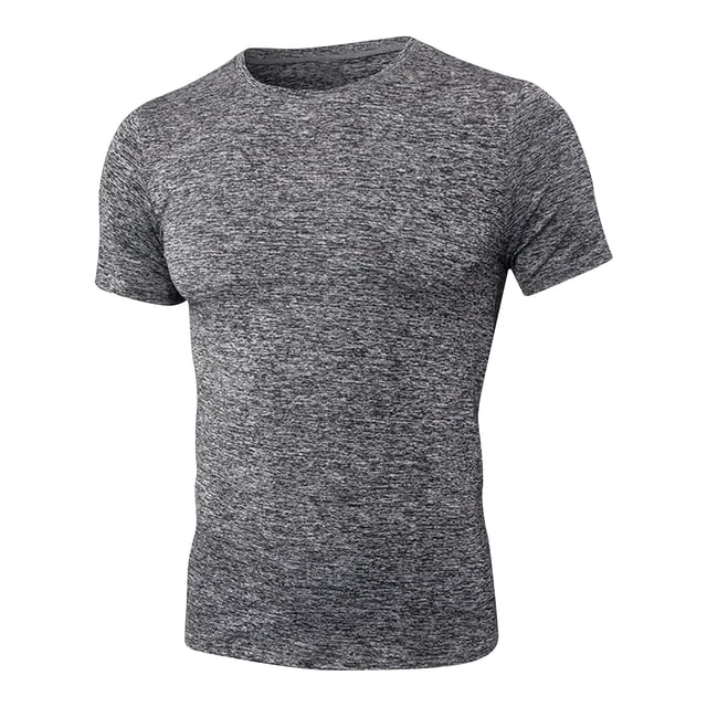 Plebaso Men's Workout T Shirts Athletic Quick Dry Short Sleeve Tee Shirts Sports Stretch Gym Running Tops