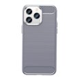 thumbnail image 1 of PANDACO Grey Brushed Metal Case & Screen Protector for iPhone 14 Pro, 1 of 4