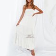 thumbnail image 3 of Ketyyh-chn99 Robes d'Été Femmes Tendance 2024 Robe Mini Robe de Fête Robe d'Été Décontractée pour Femmes Manches Courtes Tendance Imprimée Robe Midi de Plage Blanc,TG, 3 of 4