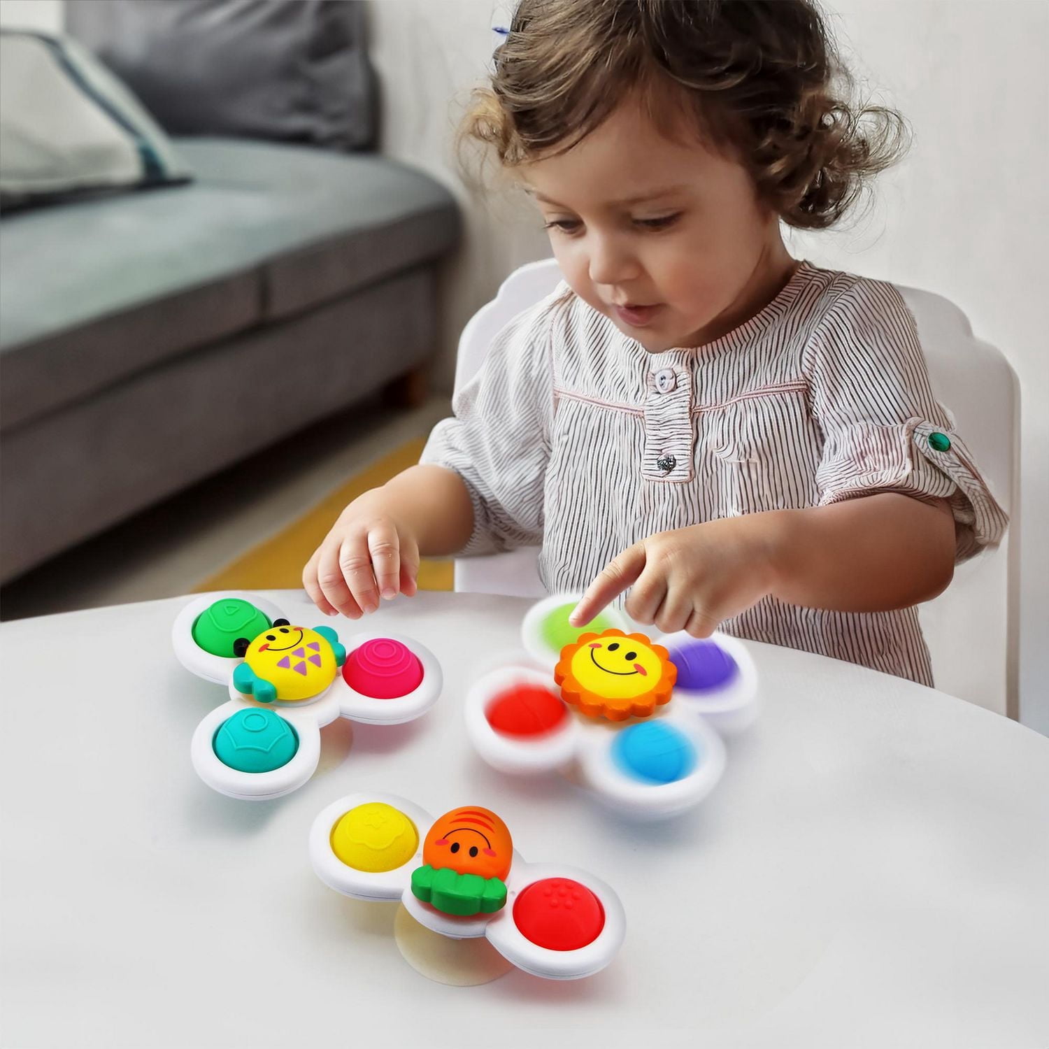 Spark Create Imagine Ensemble de Fidget Spinner pour Tout-Petits Jouets Sensoriels pour Jeu dans l'Eau Ou à Sec, 12 Mois +