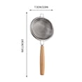 thumbnail image 3 of EGNMCR Kitchen Gadgets, Kitchen Accessories, Kitchen Utensils, Kitchen Tool 304 Strainer Stainless Steel Kitchen Gadget Wooden handle strainer, 3 of 6