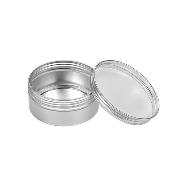 Unique Bargains Boîtes Rondes en Aluminium de 5oz avec Couvercle en Métal à Vis 150ml, 1pcs
