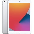 thumbnail image 2 of Refurbished Apple iPad 8th Gen A2270 (WiFi) 32GB Silver (Grade C) w/ Pre-Installed Tempered Glass, 2 of 2