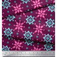 thumbnail image 1 of Soimoi Velvet Fabric Artistic Floral Print Sewing Fabric Yard 58 Inch Wide, 1 of 3