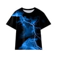 thumbnail image 1 of PMVFHDE T-Shirt Camouflage à Manches Courtes pour Garçons et Filles avec Imprimé Graphique, Haut Décontracté à Col Rond pour Enfants / Design Unisexe Haut à Séchage Rapide Bleu, 4-5 Ans, 1 of 1