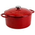 thumbnail image 1 of Lodge Enameled Cast Iron 5.5 Quart Dutch Oven, in Red, 1 of 6