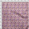 thumbnail image 4 of oneOone Viscose Jersey Purple Fabric Floral Craft Projects Decor Fabric Printed By The Yard 60 Inch Wide-KB, 4 of 4