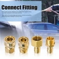 thumbnail image 3 of Fittings Pressure Washer Quick Connect Kit, 4 PCS M22 14mm to 3/8 Inch Hose Quick Connect Fitting Coupler, Brass Pressure Washer Adapters for Power Washer Gun, Hose, Pump, 3 of 6