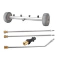 thumbnail image 3 of davian Pressure Washer Undercarriage Cleaner Premium Stainless Steel Universal under Car Cleaner with Extension Rods Water Broom Undercarriage Sprayer Suitab with Connector, 3 of 8