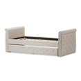 thumbnail image 4 of Baxton Studio Swamson Twin Daybed with Roll-Out Trundle, Beige, 4 of 8