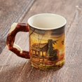 thumbnail image 1 of Tasse Sculptée Retraite Dorée - Cabane 16 oz, 1 of 3
