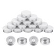 thumbnail image 1 of Uxcell Bouchons Rabattables 20mm 200 Pcs Sans Bavure pour Flacon en Verre Lyophilisé, Blanc/argent, 1 of 6