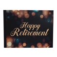 thumbnail image 1 of Darling Souvenir Black Blur Light Printed Hardbound Cover PersonalizedGuestbookFor Retirement PartyGuestSign InKeepsakeBookRegistry-9 x 12 Inches, 1 of 5
