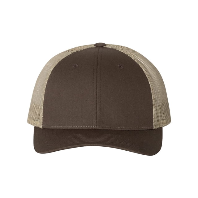 Richardson Low Pro Trucker Cap, M-L, Brown-Khaki