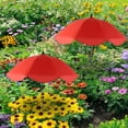thumbnail image 4 of Large Garden Parasol for Potted Plants | Outdoor Sun & Rain Protection Umbrella with Stake | 47" Shade Canopy | Durable Metal Frame & Rubberized Cloth Cover, 4 of 5