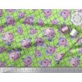 thumbnail image 3 of Soimoi Poly Georgette Fabric Geometric,Leaves & Rose Floral Fabric Prints By Yard 52 Inch Wide, 3 of 3