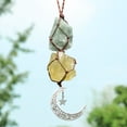 thumbnail image 1 of XZNGL Amethyst Crystal Stone Natural Amethyst Crystal Stone Car Pendant Star Pendant Color Weave Energy, 1 of 2