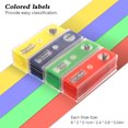 thumbnail image 2 of Amdohai 48pcs/set Plastic Prepared Microscope Slides Animals Insects Plants Sample Specimens Slides Set with Color Labels for Kids Students, 2 of 8