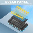 thumbnail image 4 of Edgergery Solar Power Bank Solar Power Bank 10000mAh Portable Power Bank 5ml, 4 of 5