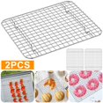 thumbnail image 1 of NonStick Cooling Racks 16.53×11.42in Grid Wire Baking Rack Grilling Rack 2Pcs, 1 of 10